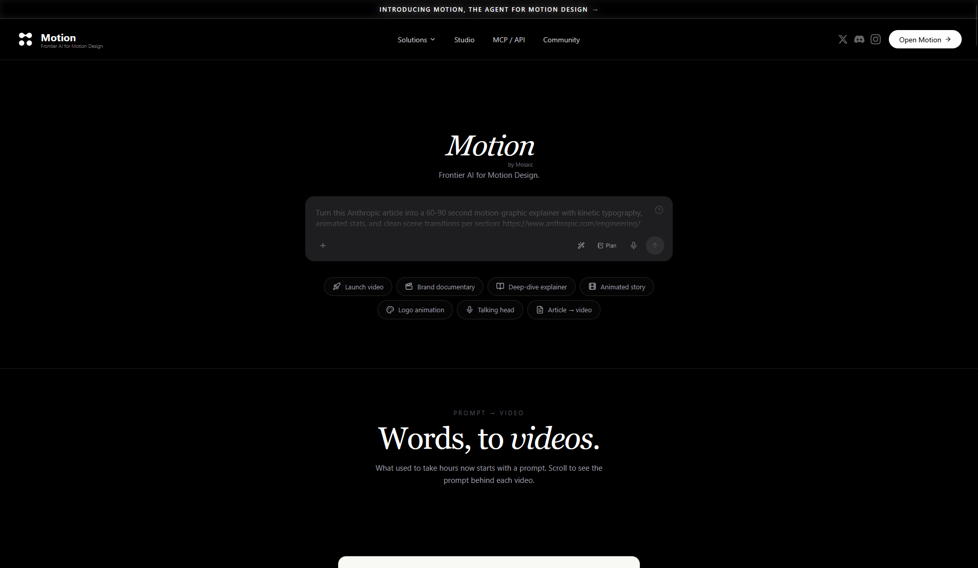 Motion — screenshot 1